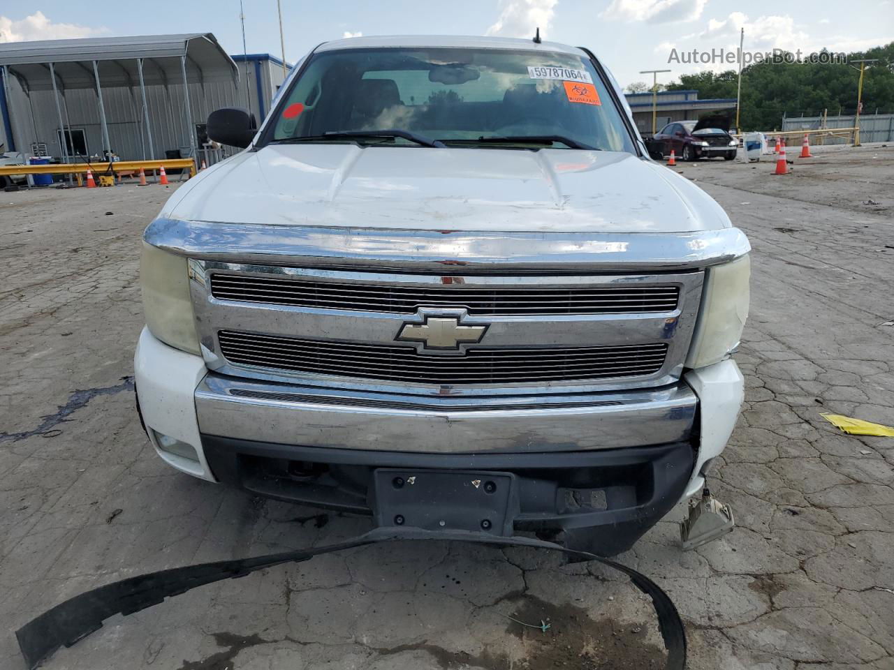 2008 Chevrolet Silverado K1500 Белый vin: 2GCEK19J781108391