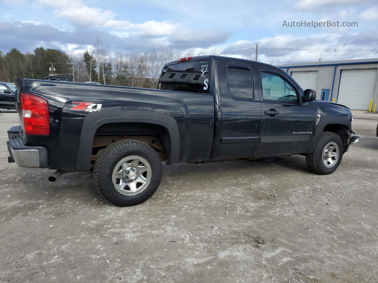 2008 Chevrolet Silverado K1500 Black vin: 2GCEK19J781239062