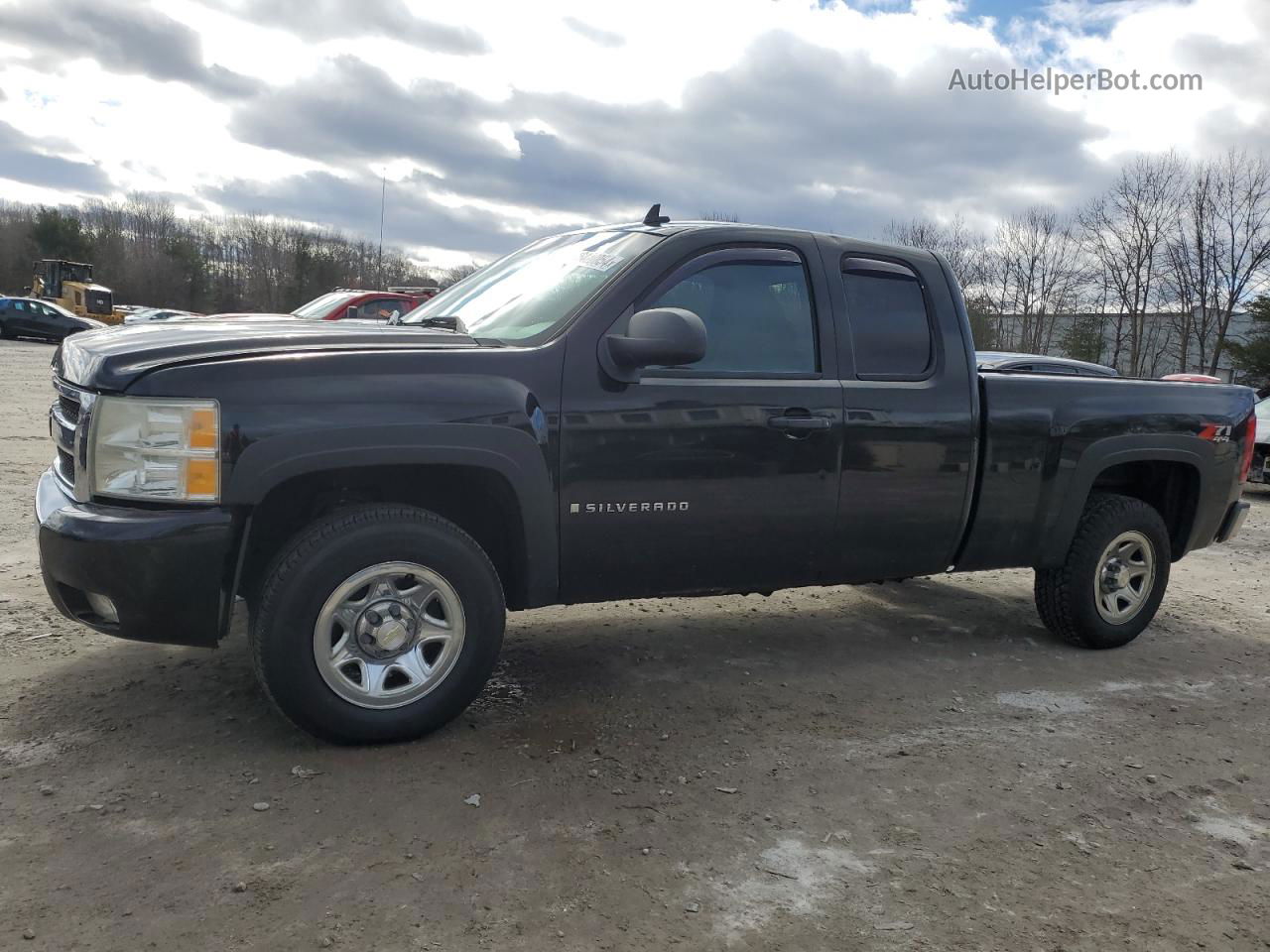 2008 Chevrolet Silverado K1500 Black vin: 2GCEK19J781239062