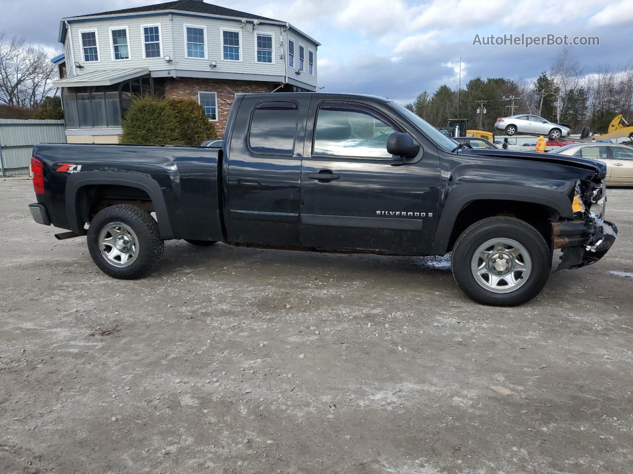 2008 Chevrolet Silverado K1500 Black vin: 2GCEK19J781239062