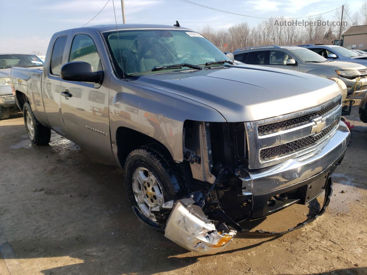 2008 Chevrolet Silverado K1500 Gray vin: 2GCEK19J881249048