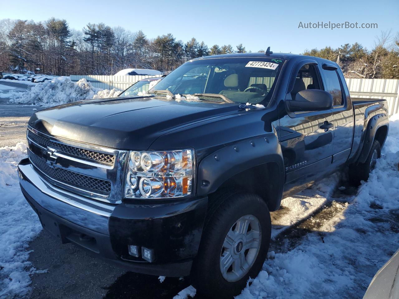 2008 Chevrolet Silverado K1500 Черный vin: 2GCEK19J881255190