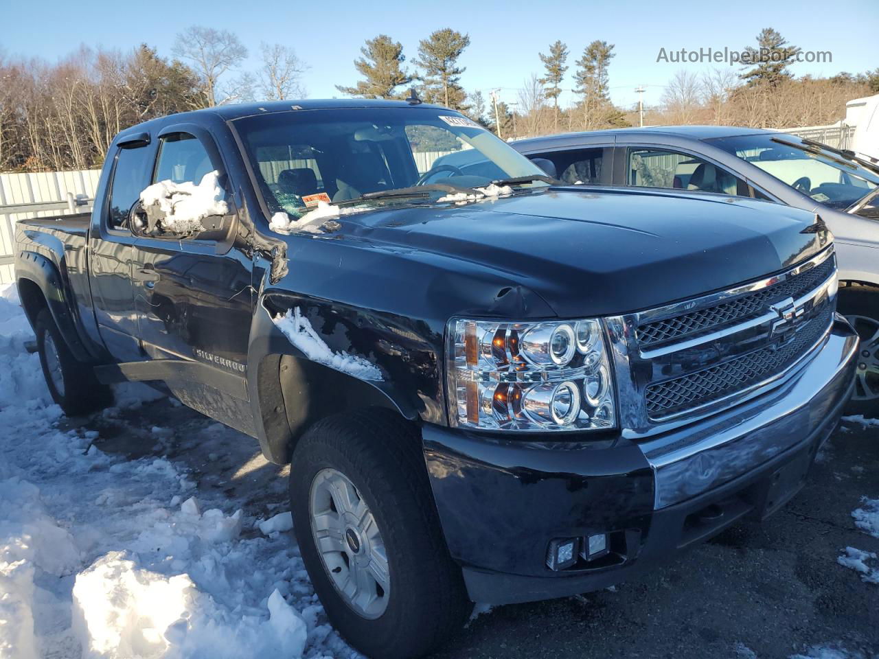 2008 Chevrolet Silverado K1500 Black vin: 2GCEK19J881255190