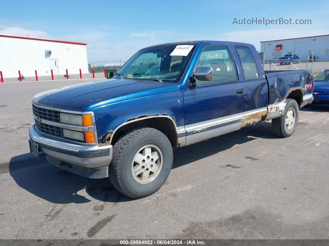 1993 Chevrolet Gmt-400 K1500 Blue vin: 2GCEK19K1P1131690