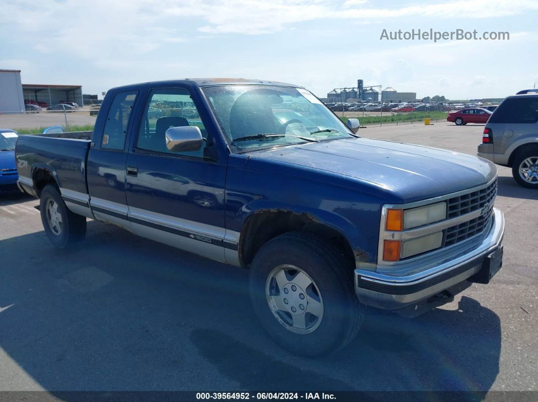 1993 Chevrolet Gmt-400 K1500 Blue vin: 2GCEK19K1P1131690