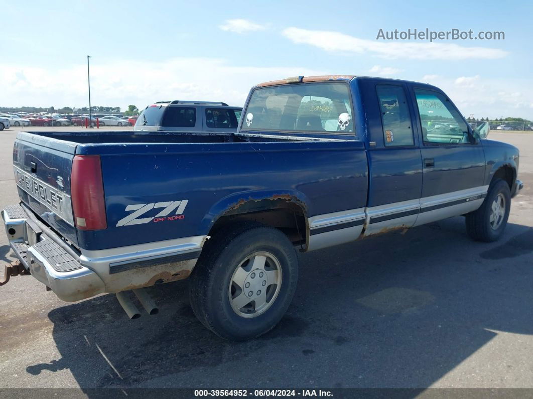 1993 Chevrolet Gmt-400 K1500 Blue vin: 2GCEK19K1P1131690