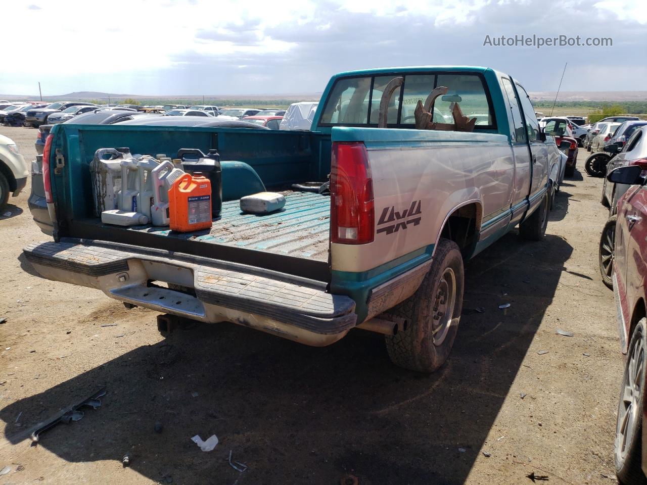 1993 Chevrolet Gmt-400 K1500 Teal vin: 2GCEK19K3P1135398