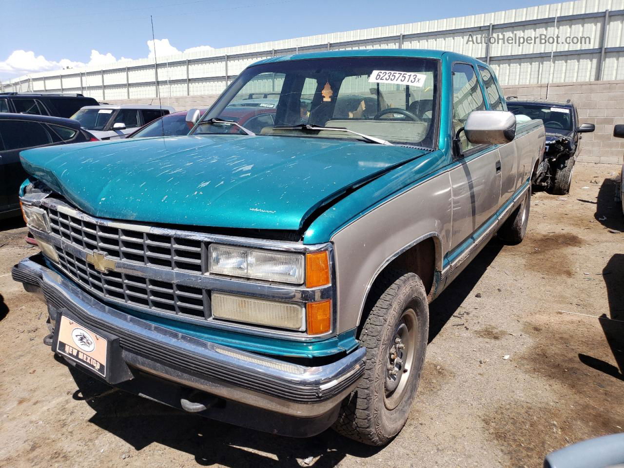 1993 Chevrolet Gmt-400 K1500 Бирюзовый vin: 2GCEK19K3P1135398