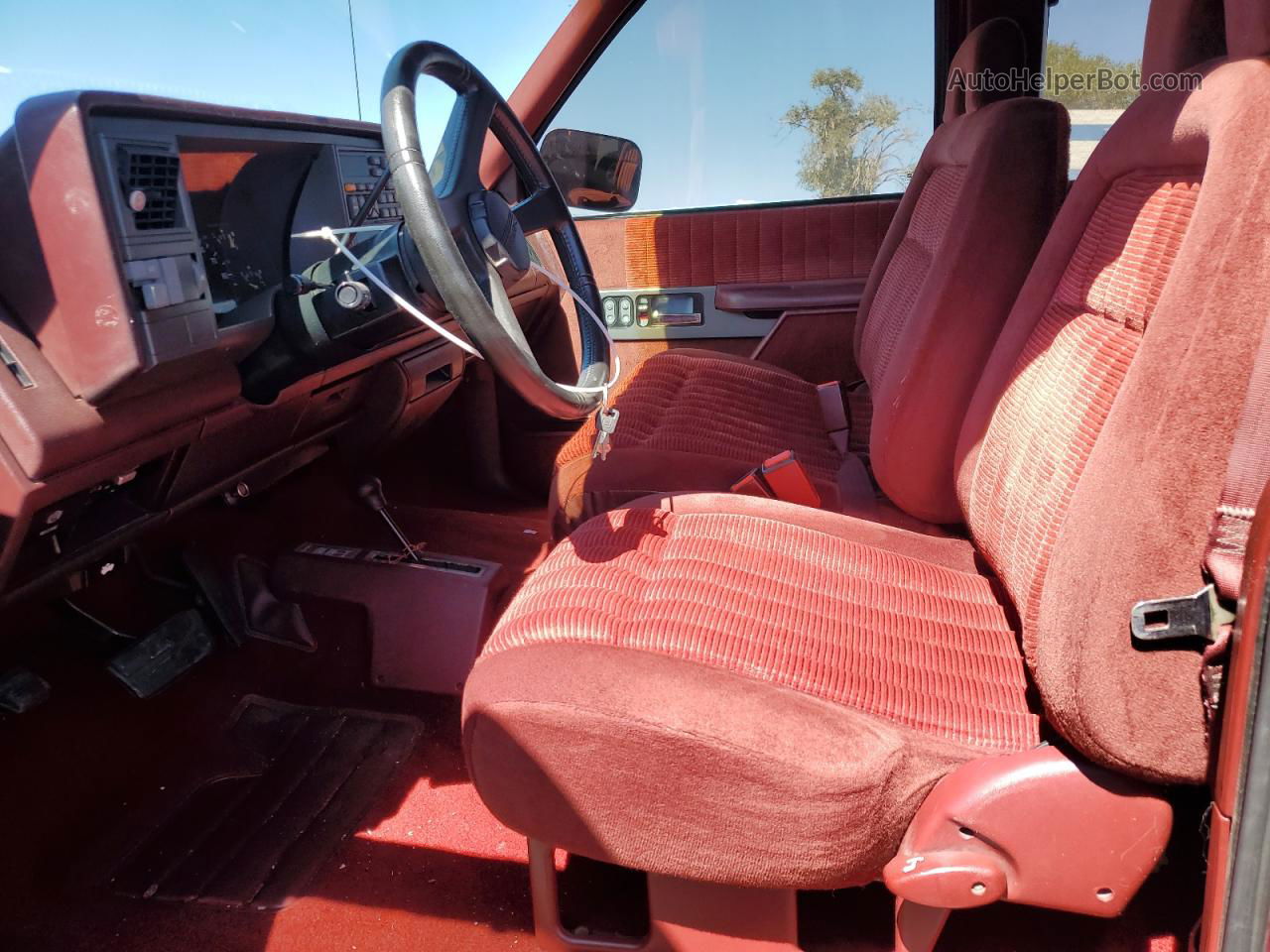 1993 Chevrolet Gmt-400 K1500 Burgundy vin: 2GCEK19K3P1166764