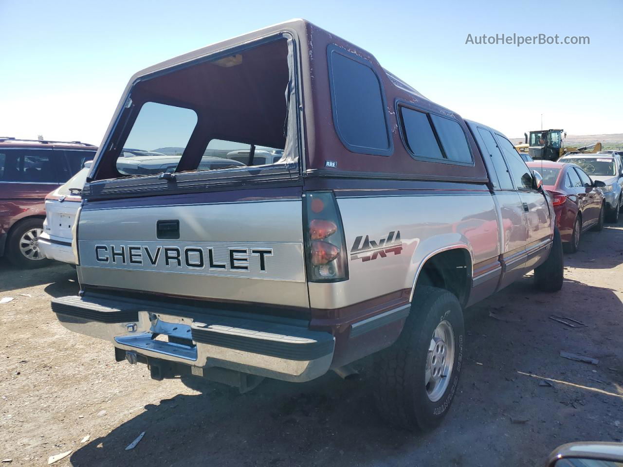 1993 Chevrolet Gmt-400 K1500 Burgundy vin: 2GCEK19K3P1166764