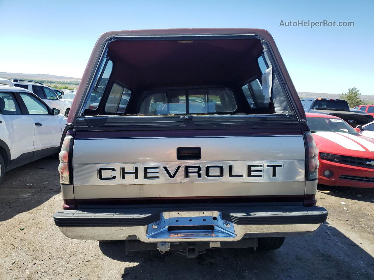 1993 Chevrolet Gmt-400 K1500 Burgundy vin: 2GCEK19K3P1166764