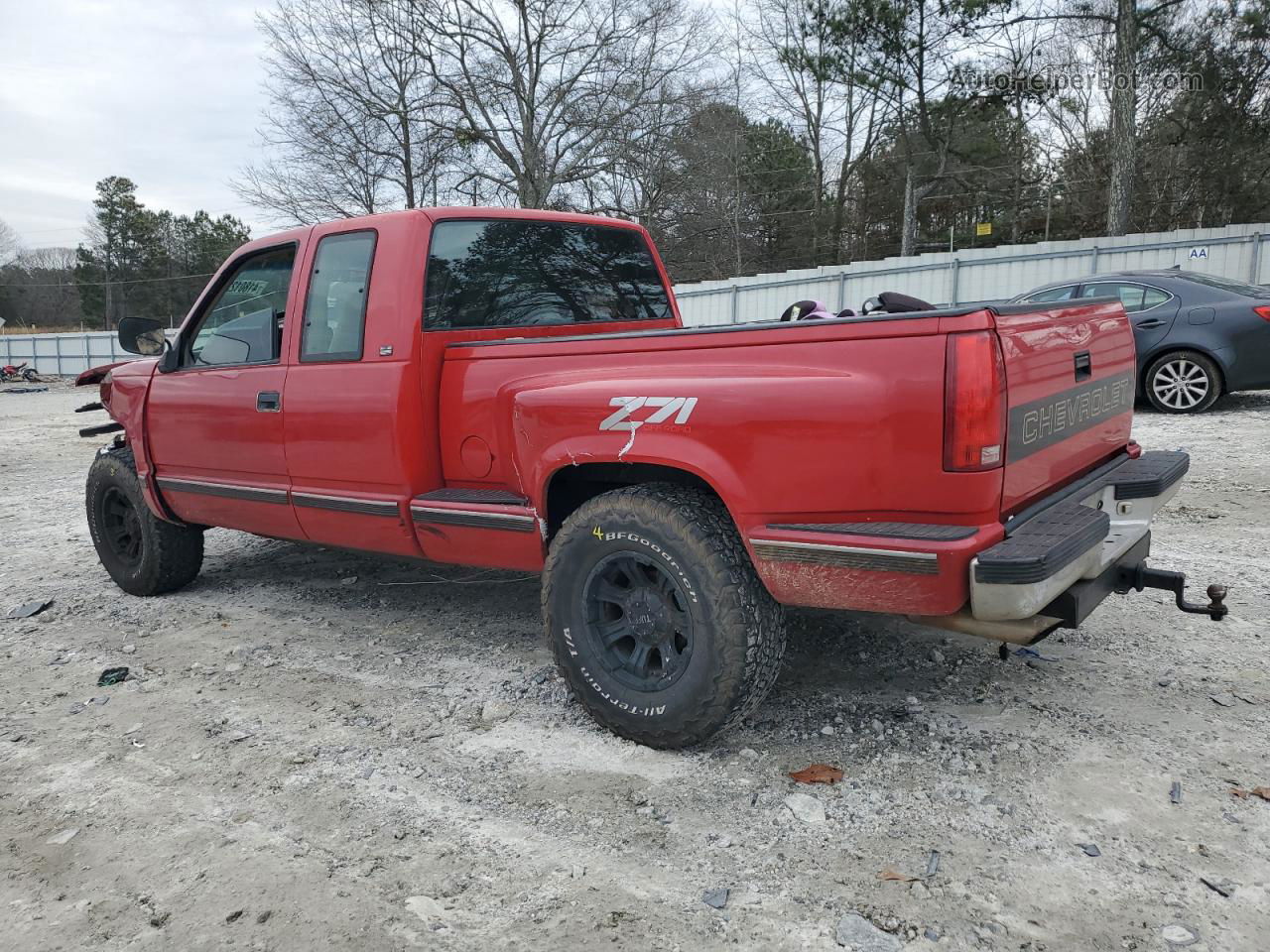 1993 Chevrolet Gmt-400 K1500 Red vin: 2GCEK19K4P1252228