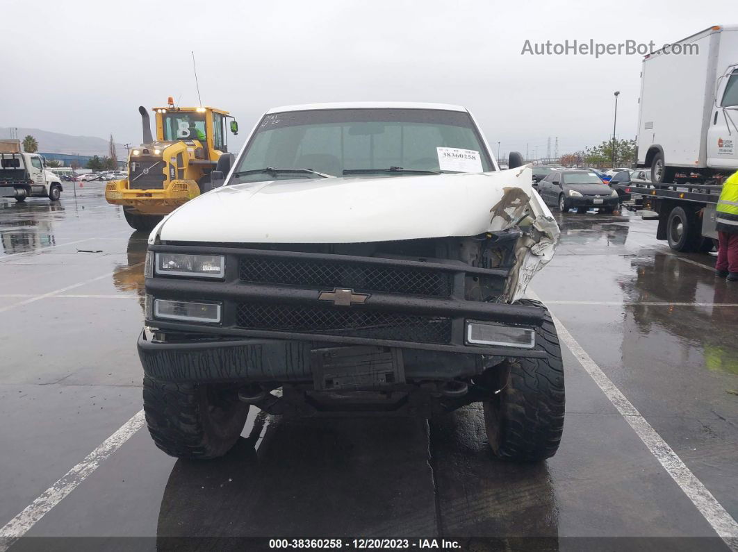 1993 Chevrolet Gmt-400 K1500 White vin: 2GCEK19K7P1238582