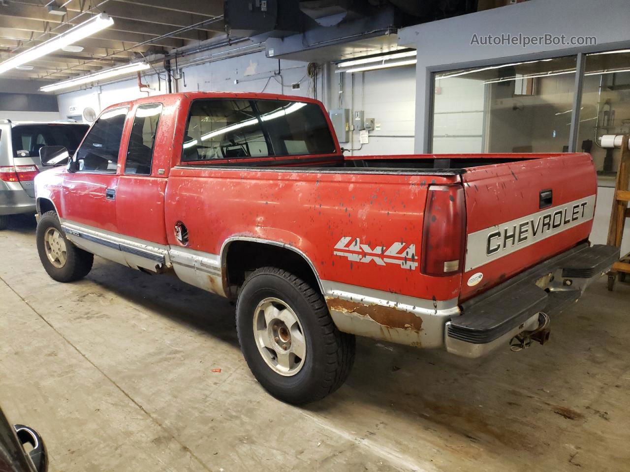 1993 Chevrolet Gmt-400 K1500 Red vin: 2GCEK19KXP1227320