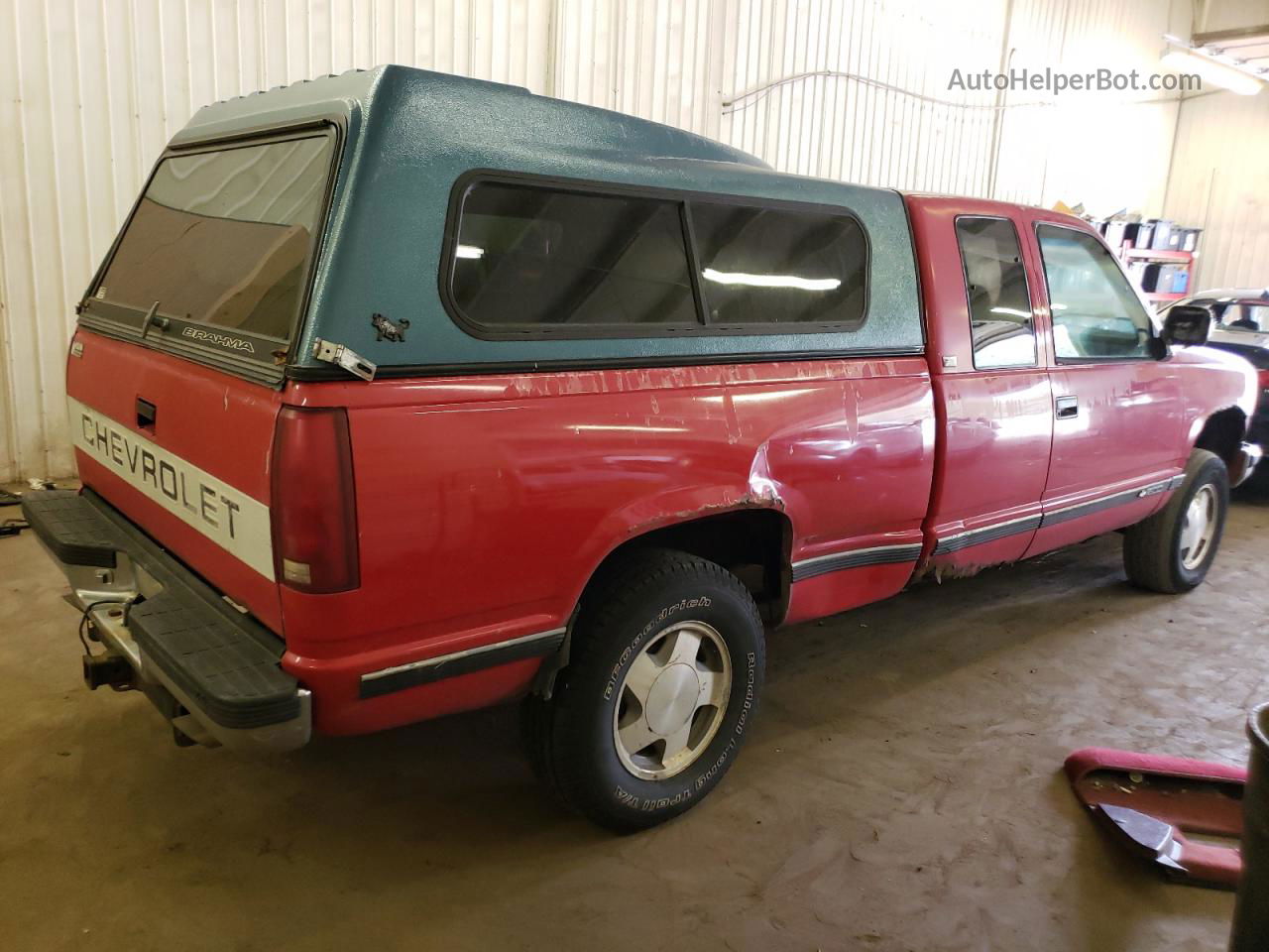 1993 Chevrolet Gmt-400 K1500 Red vin: 2GCEK19KXP1249138