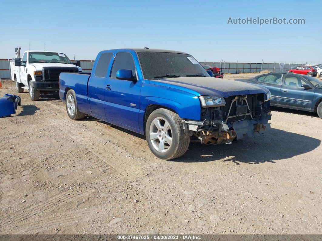 2003 Chevrolet Silverado Ss   Blue vin: 2GCEK19N131365445