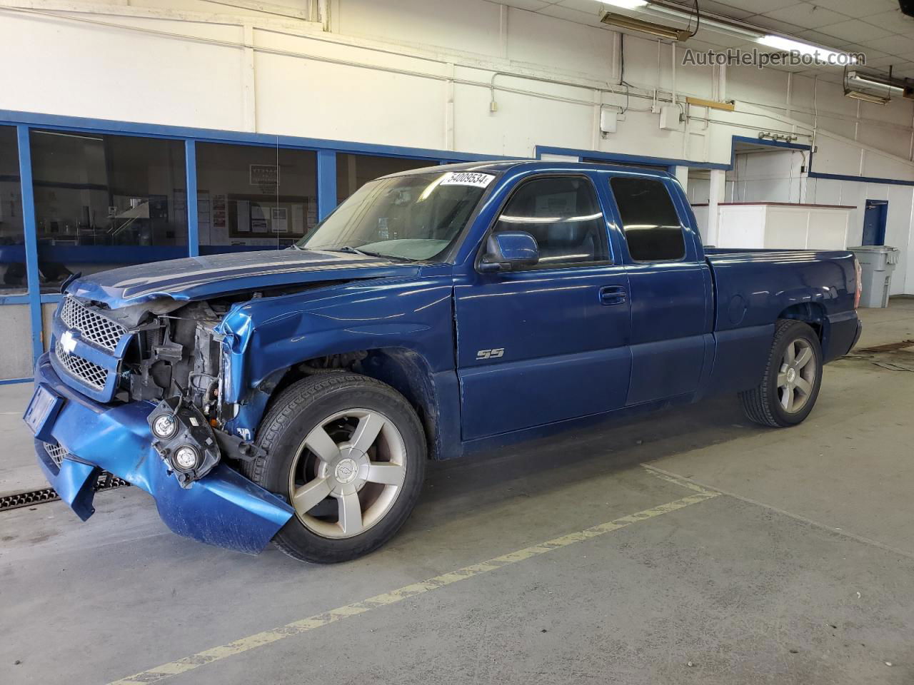 2003 Chevrolet Silverado K1500 Blue vin: 2GCEK19N431375855