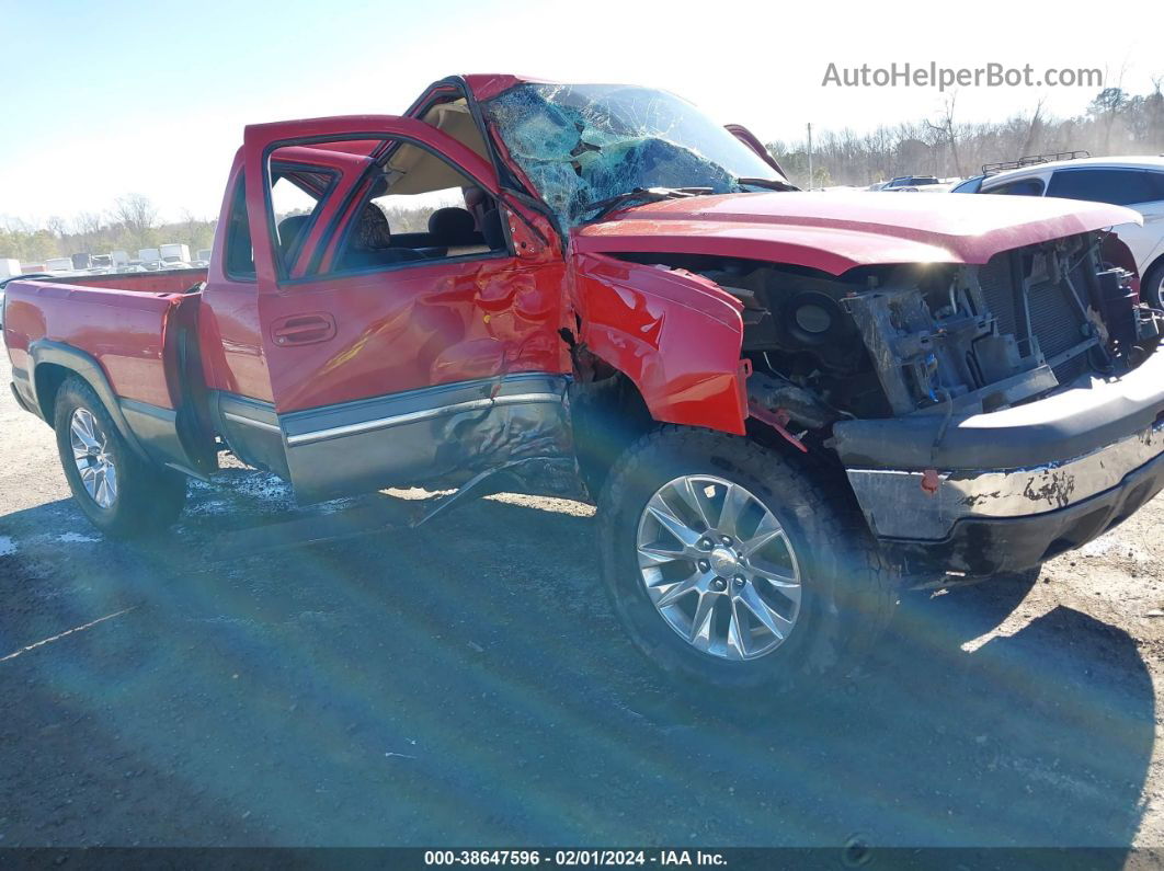 2003 Chevrolet Silverado 1500 Ls Red vin: 2GCEK19T031102460