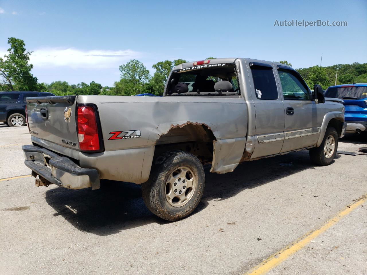 2003 Chevrolet Silverado K1500 Silver vin: 2GCEK19T031179359