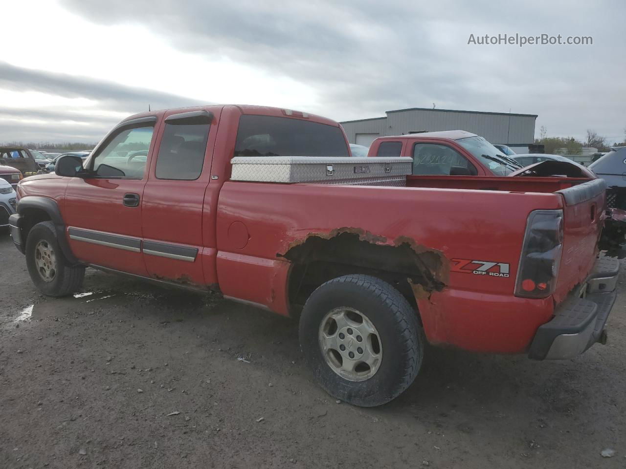 2003 Chevrolet Silverado K1500 Red vin: 2GCEK19T031199191