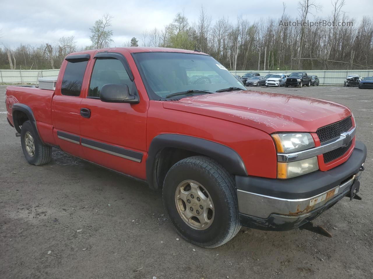 2003 Chevrolet Silverado K1500 Red vin: 2GCEK19T031199191