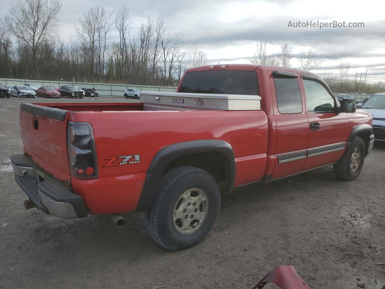 2003 Chevrolet Silverado K1500 Red vin: 2GCEK19T031199191