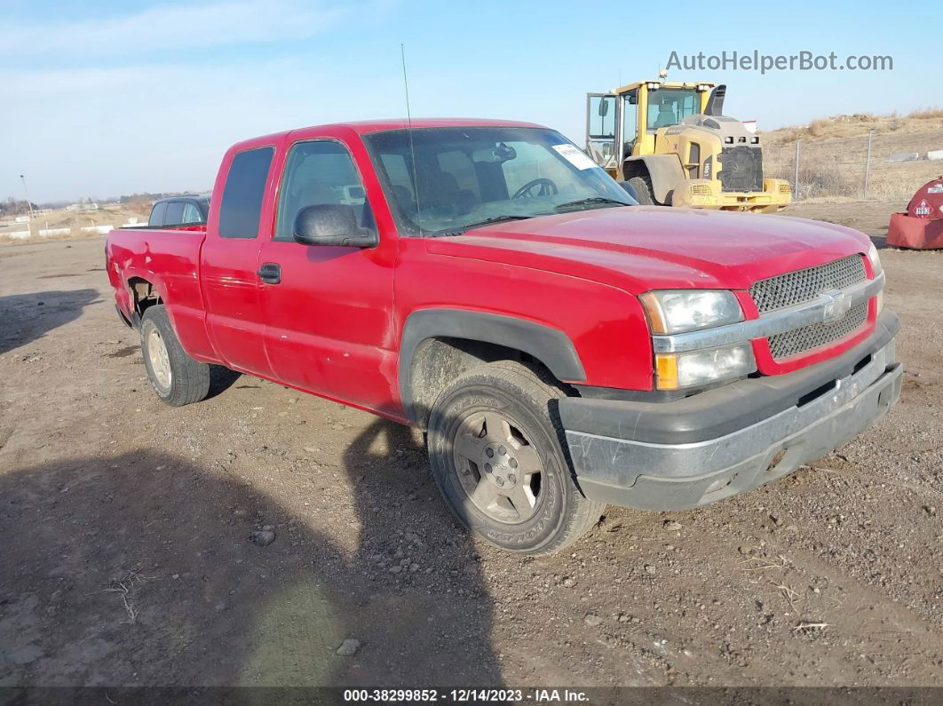 2003 Chevrolet Silverado 1500 Ls Red vin: 2GCEK19T031258434