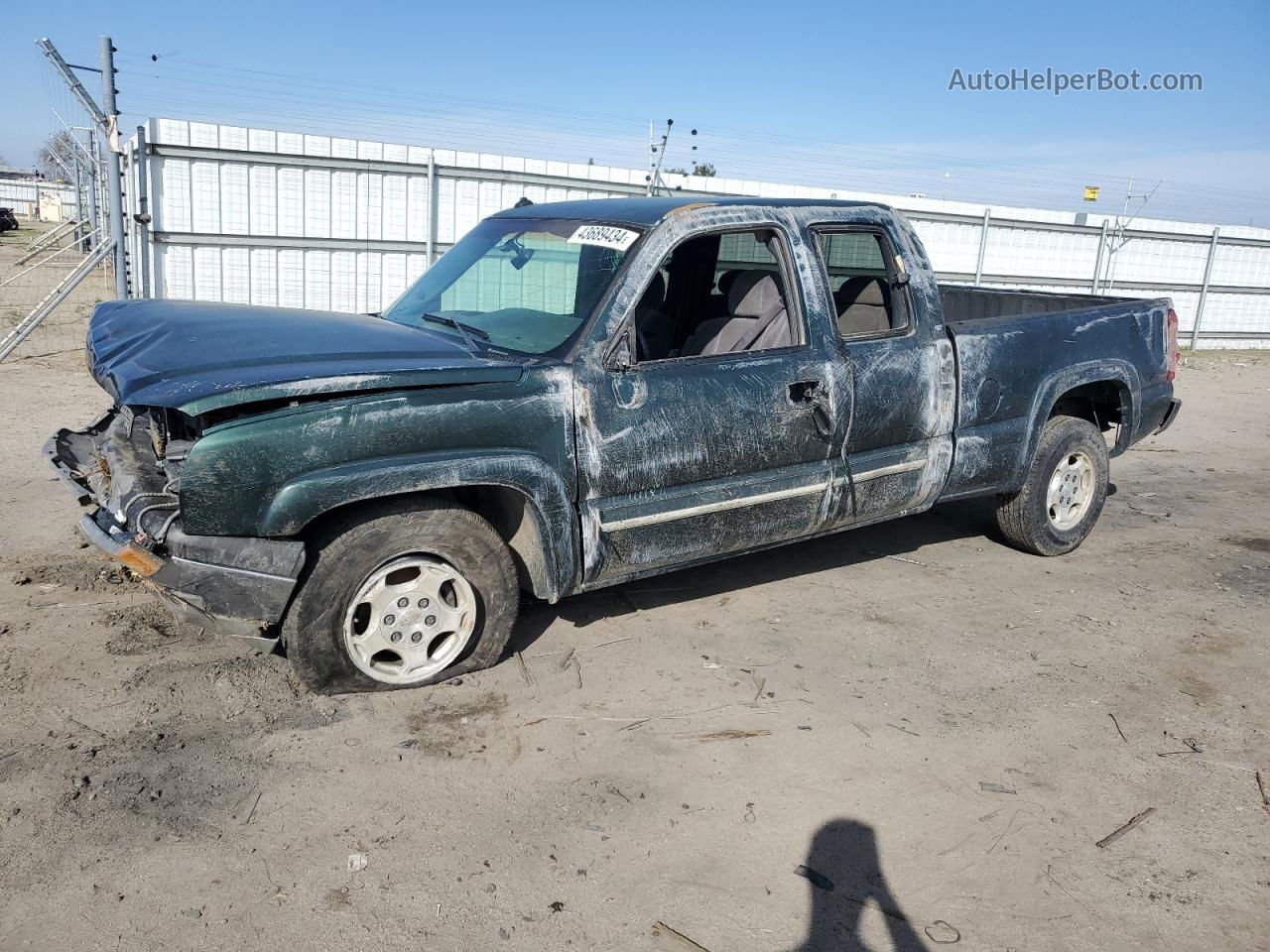 2003 Chevrolet Silverado K1500 Green vin: 2GCEK19T031319863