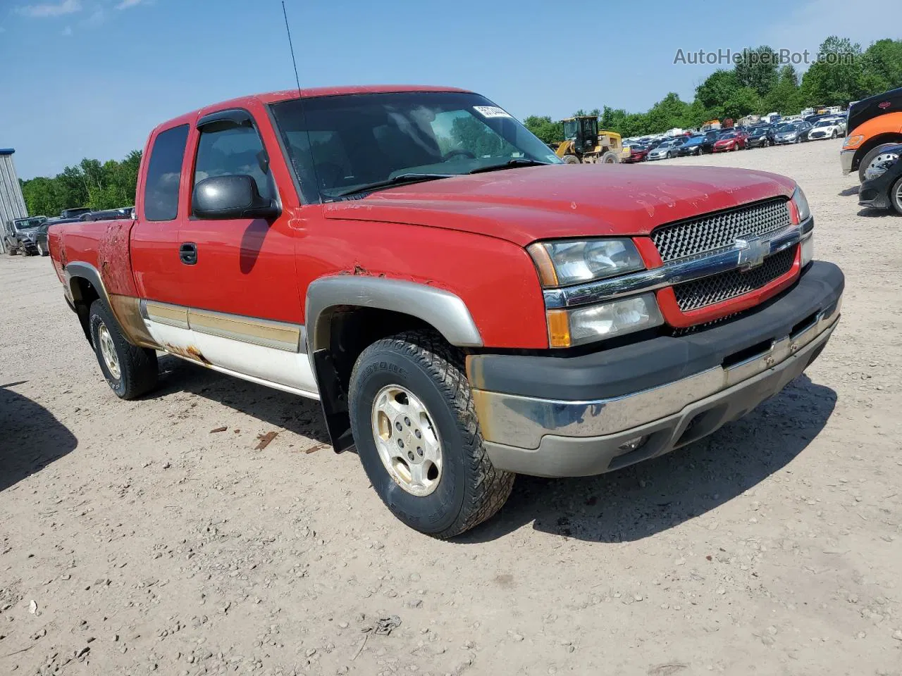 2003 Chevrolet Silverado K1500 Red vin: 2GCEK19T031323122