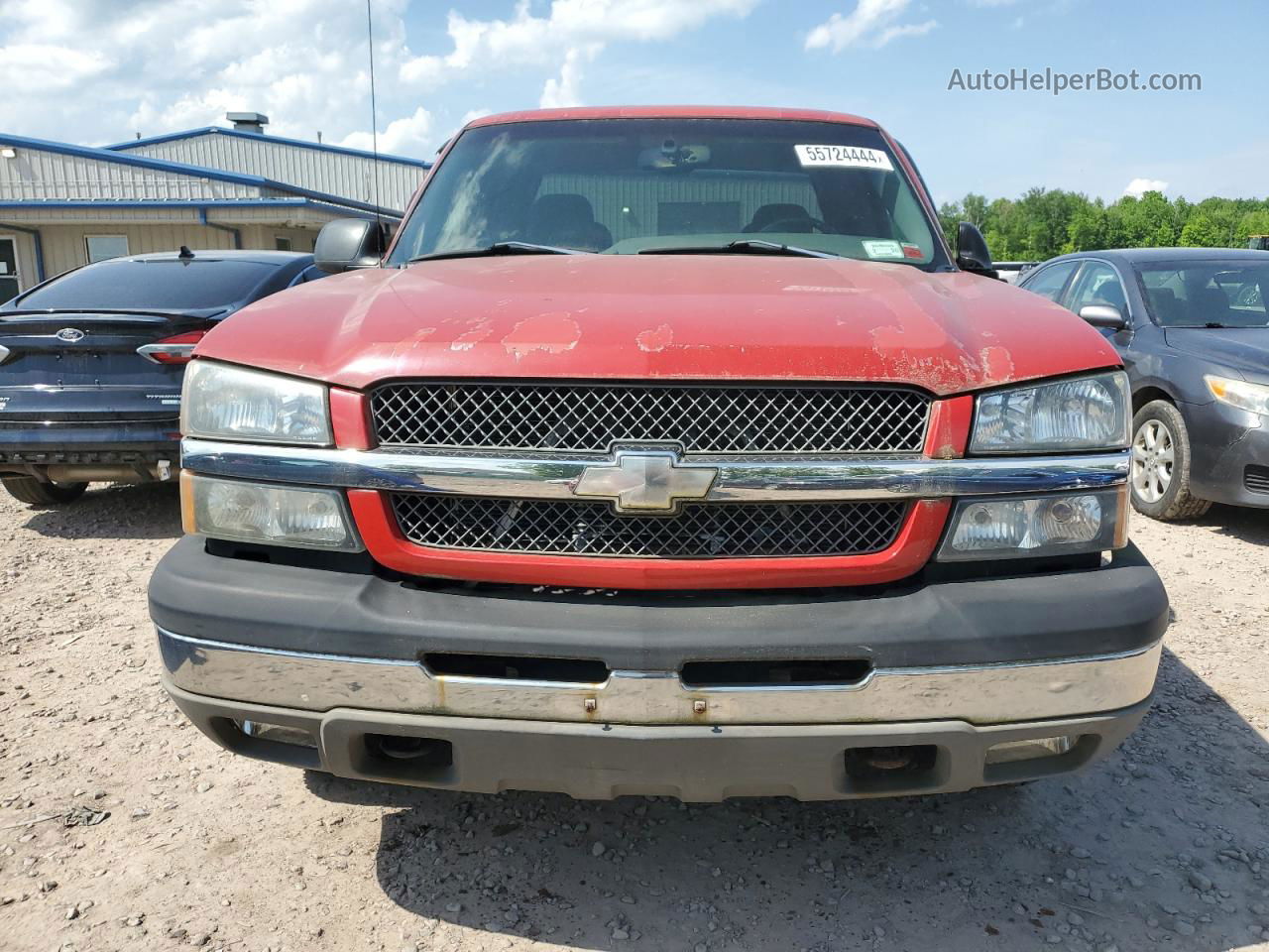 2003 Chevrolet Silverado K1500 Red vin: 2GCEK19T031323122