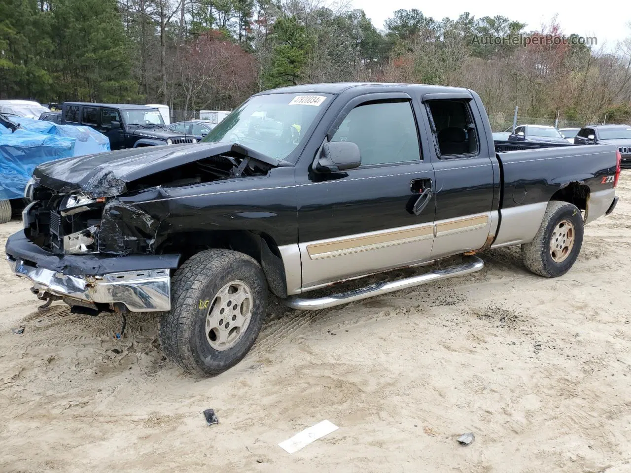 2003 Chevrolet Silverado K1500 Черный vin: 2GCEK19T131116707