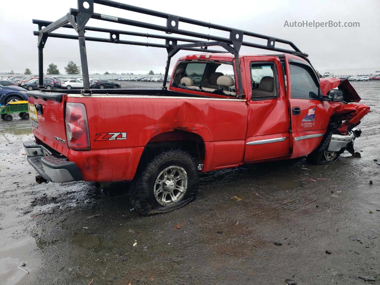 2003 Chevrolet Silverado K1500 Red vin: 2GCEK19T231277017