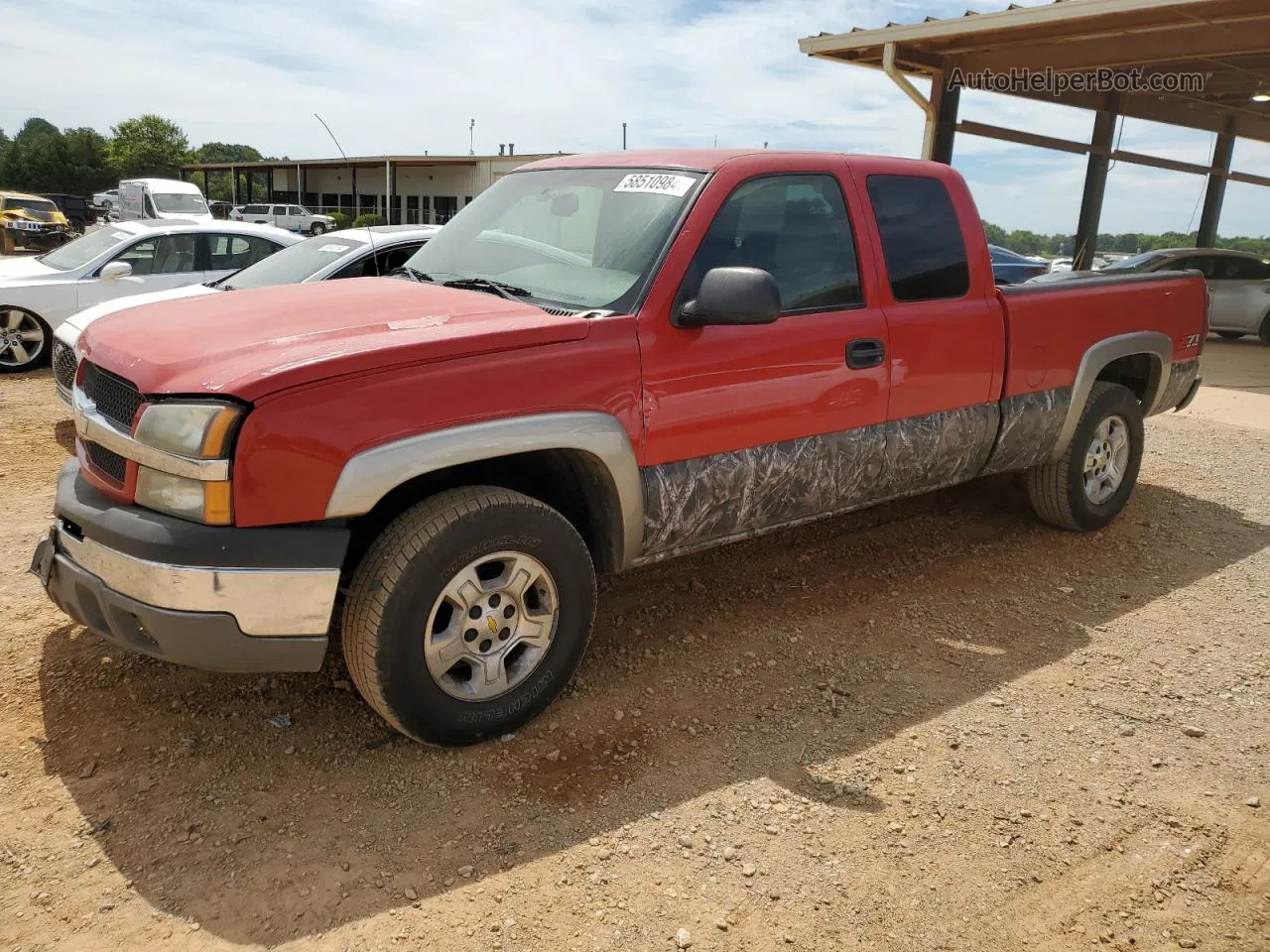 2003 Chevrolet Silverado K1500 Red vin: 2GCEK19T331116675