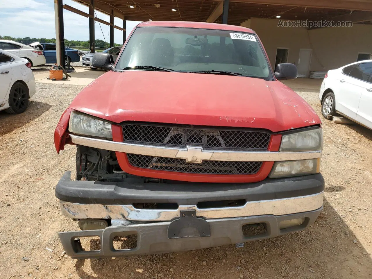 2003 Chevrolet Silverado K1500 Red vin: 2GCEK19T331116675