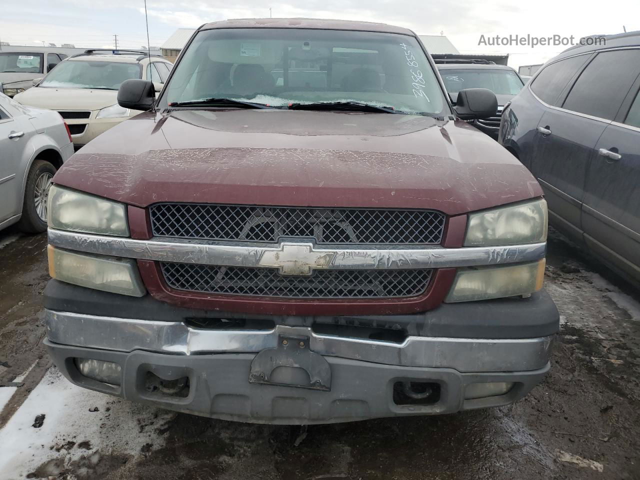 2003 Chevrolet Silverado K1500 Бордовый vin: 2GCEK19T431104499