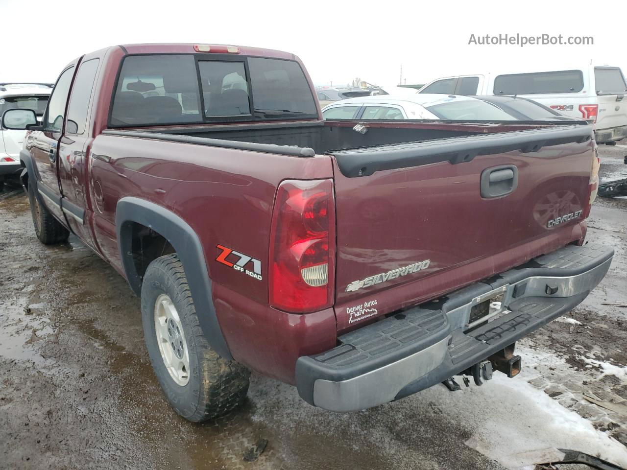 2003 Chevrolet Silverado K1500 Burgundy vin: 2GCEK19T431104499