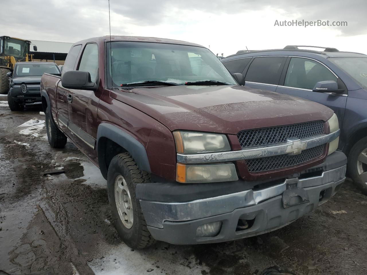 2003 Chevrolet Silverado K1500 Burgundy vin: 2GCEK19T431104499