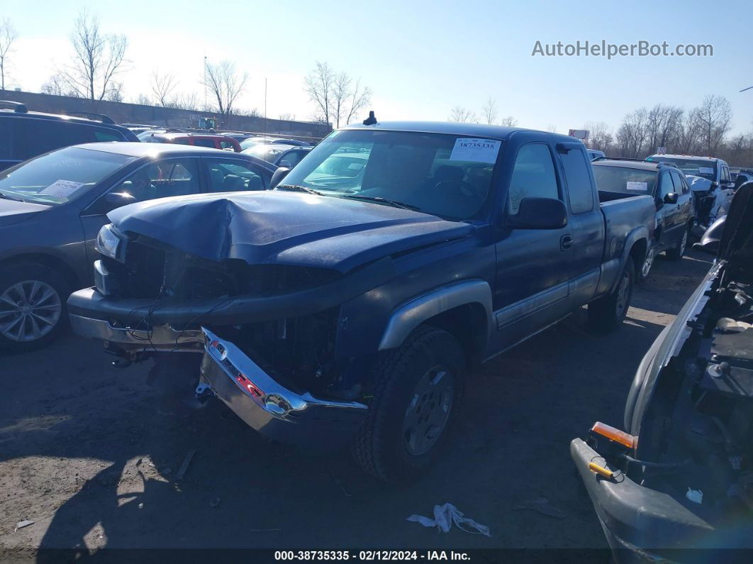 2003 Chevrolet Silverado 1500 Ls Blue vin: 2GCEK19T431149555