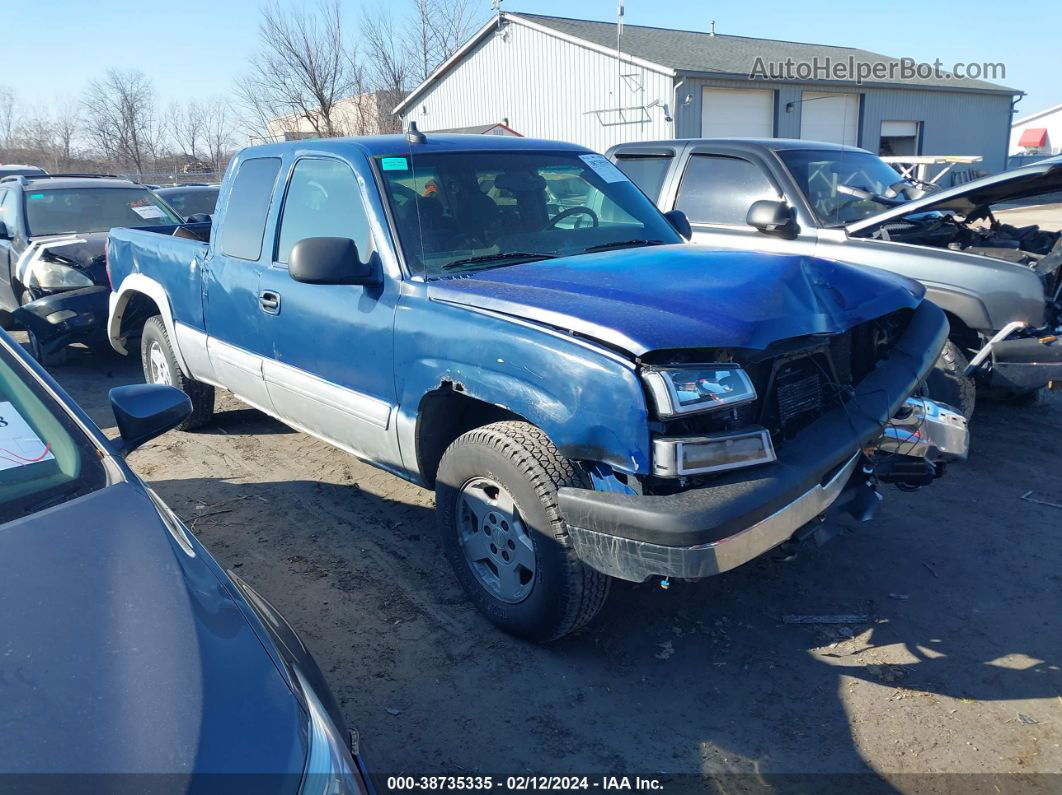 2003 Chevrolet Silverado 1500 Ls Blue vin: 2GCEK19T431149555