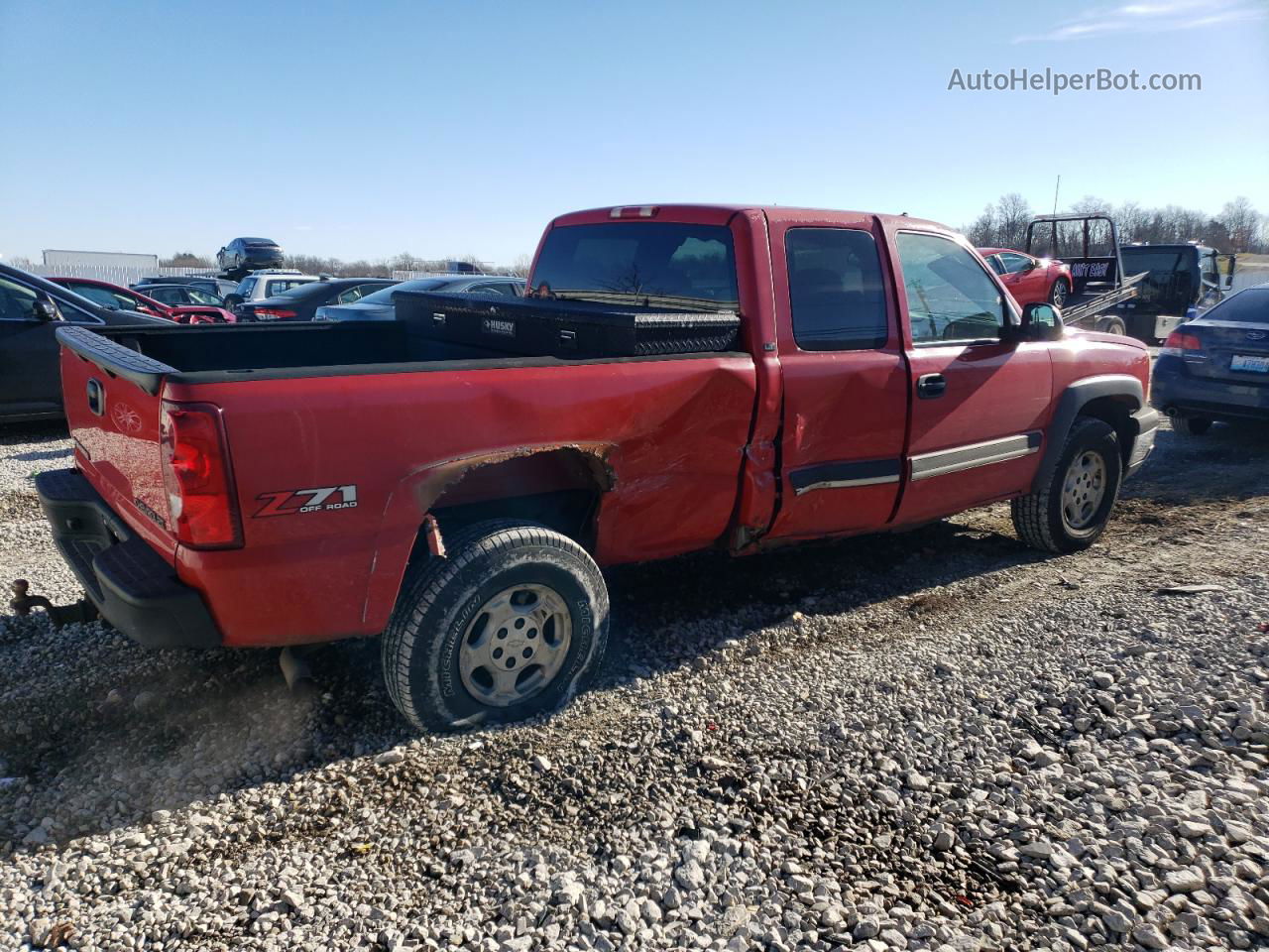 2003 Chevrolet Silverado K1500 Red vin: 2GCEK19T431187982