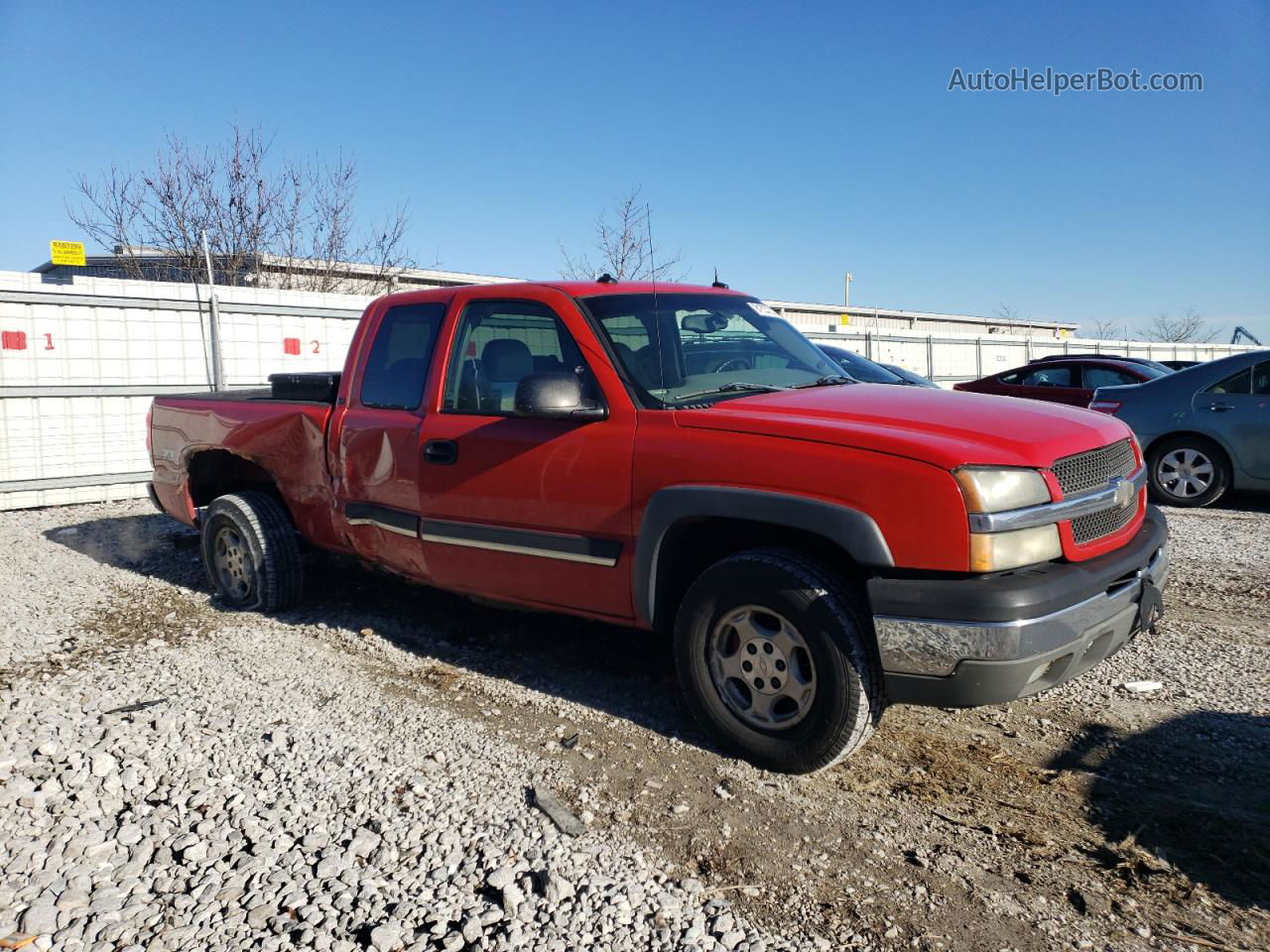 2003 Chevrolet Silverado K1500 Red vin: 2GCEK19T431187982