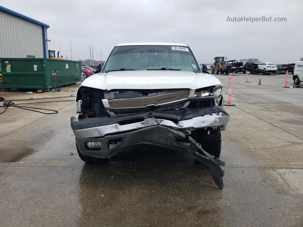 2003 Chevrolet Silverado K1500 White vin: 2GCEK19T431264589