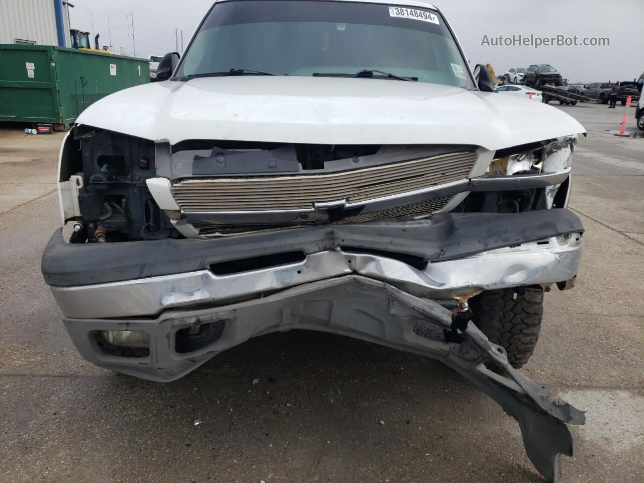 2003 Chevrolet Silverado K1500 White vin: 2GCEK19T431264589