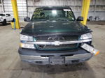 2003 Chevrolet Silverado K1500 Green vin: 2GCEK19T431371139