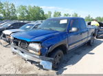 2003 Chevrolet Silverado 1500 Ls Blue vin: 2GCEK19T431390726