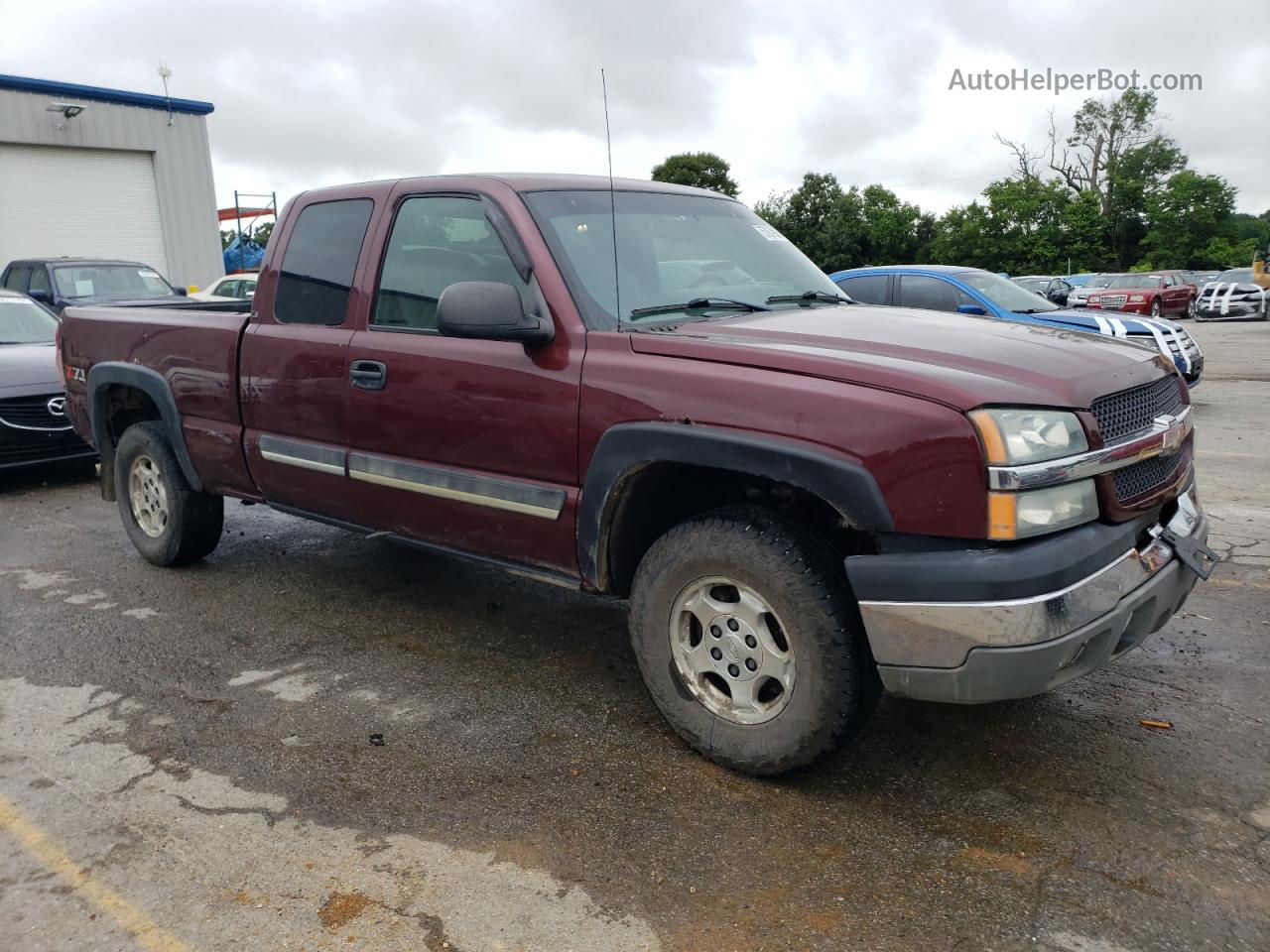 2003 Chevrolet Silverado K1500 Maroon vin: 2GCEK19T531152352