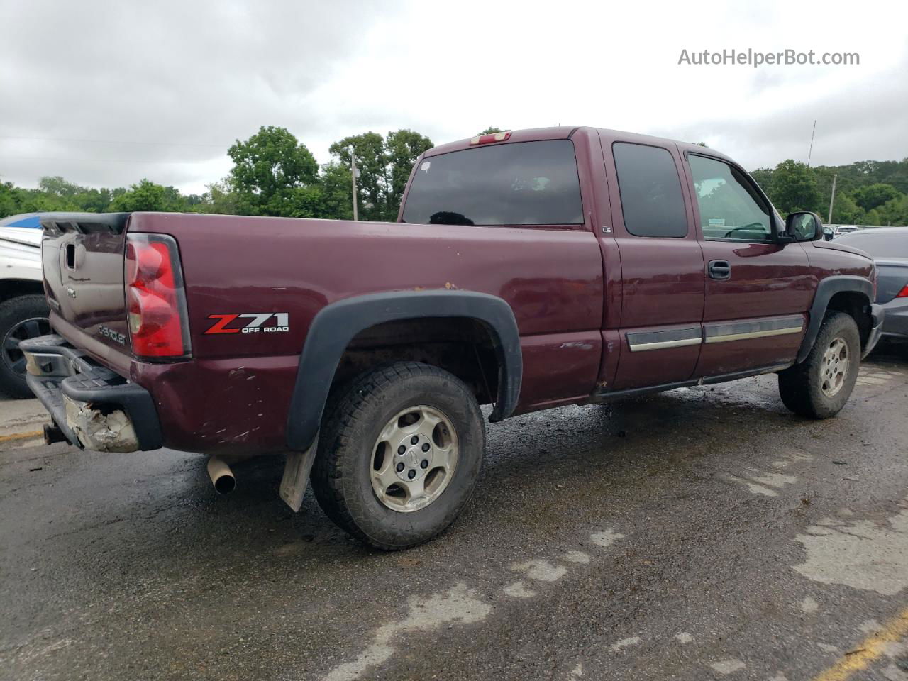 2003 Chevrolet Silverado K1500 Maroon vin: 2GCEK19T531152352