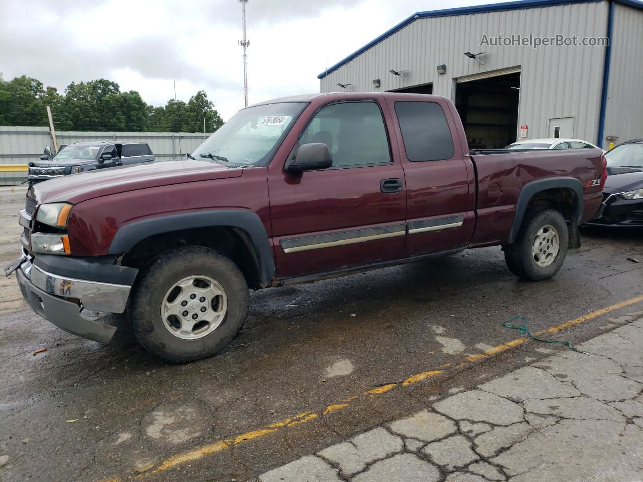 2003 Chevrolet Silverado K1500 Maroon vin: 2GCEK19T531152352