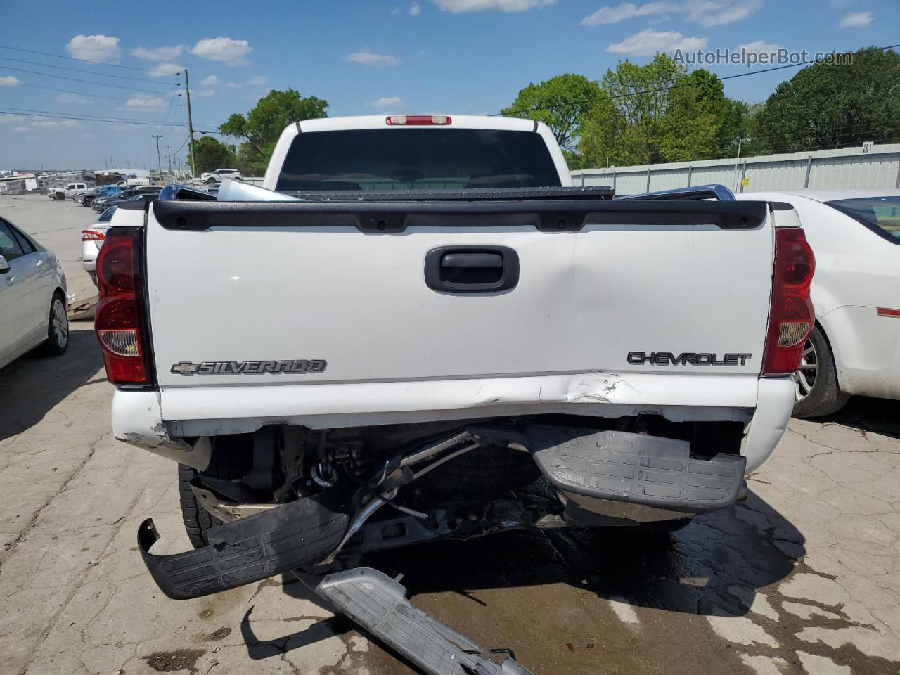 2003 Chevrolet Silverado K1500 White vin: 2GCEK19T531166882