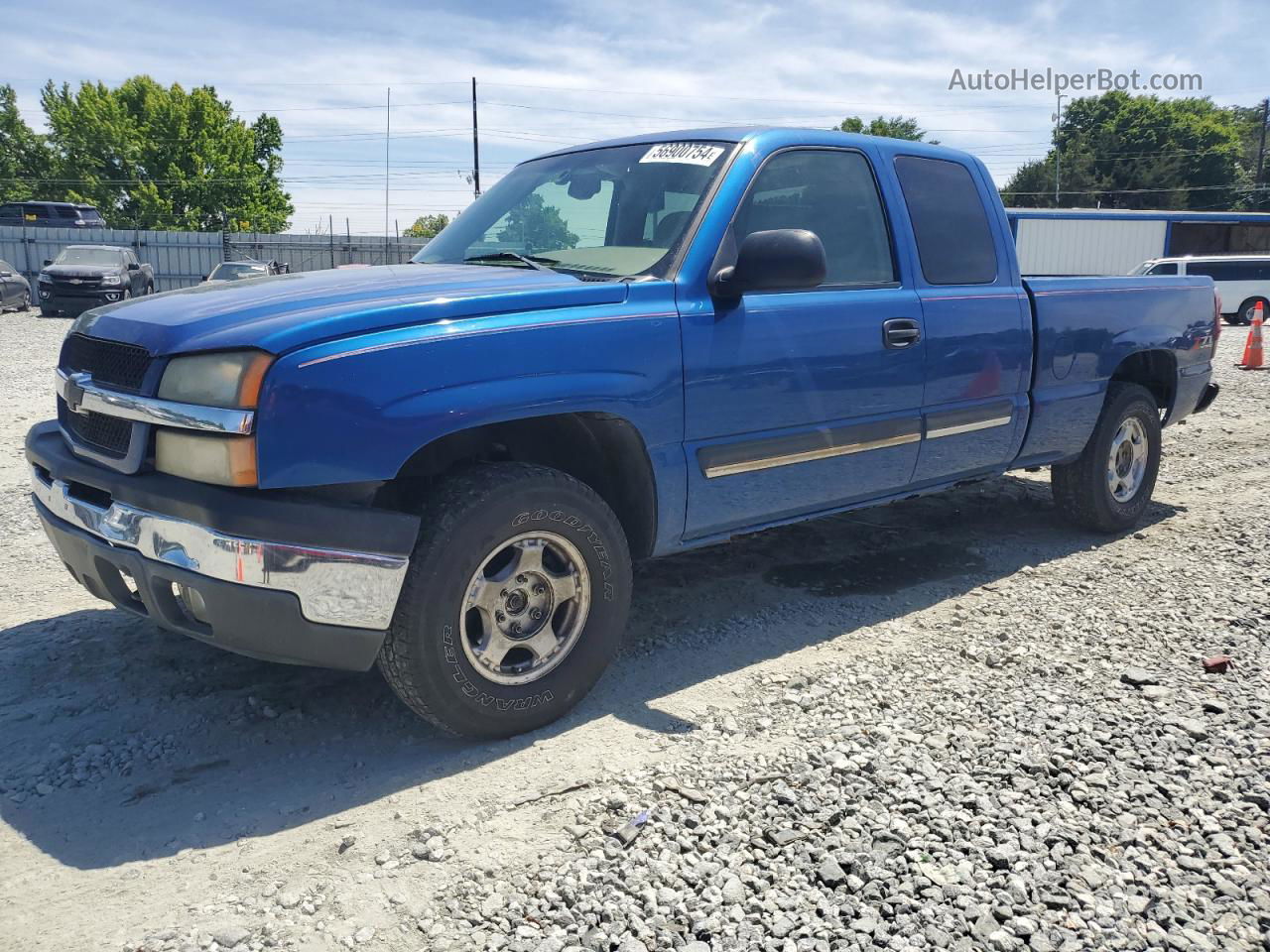 2003 Chevrolet Silverado K1500 Blue vin: 2GCEK19T631152456